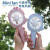 USB Small Fan Portable Mini Handheld Folding Rechargeable Student Desktop Office and Dormitory Mute 3 Gear Wind Power