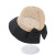 Live Broadcast Spot Internet Celebrity Knitted Top Stitching Bucket Hat Women's Korean Color-Blocking Bow Sun Hat All-Matching Basin Hat