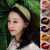 Korean New Solid Color Fabric Craft Hair Accessories Korean Simple Face Wash Makeup Cross-Knotted Wide Brim Hair Band Headband Ladies