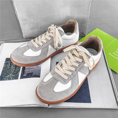 Spring and Autumn Retro German Training White Shoes Men's 2021 New Fashion Shoes Casual Sports Skate Shoes Classic Lace-up Internet Celebrity