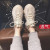 Dad Shoes Women's Ins Trendy 2 Ruoji 021 Spring and Summer New White Shoes Mesh Surface Platform Breathable Casual Sneakers