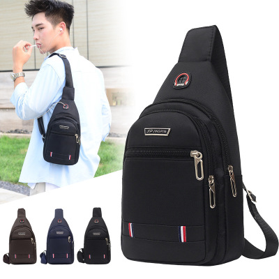 Cross-Border New Arrival Chest Bag Men's Bag Multi-Functional Travel Outdoor Backpack Casual Sports Shoulder Bag Male Messenger Bag