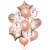 Balloon Package Rose Gold Silver Five-Pointed Star Love Aluminum Foil Balloon Transparent Sequins