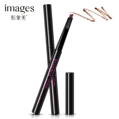 Images Three-Dimensional Rotary Eyebrow Pencil Lock Color Waterproof Sweat-Proof Dense Eye Makeup Cosmetic Brush