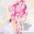 Rubber Balloons Pink Banquet Latex Transparent Paper Scrap Agate Latex Marble