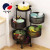 Kitchen Rotating Vegetable Storage Rack Floor Multi-Layer Corner Storage Rack Vegetable Basket Storage Rack Sundries Fruit Rack