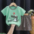 Children's Short-Sleeved Suit Summer Pure Cotton Boys' Clothing Korean Style Baby New Clothes Girls' T-shirt Suit Children's Clothing