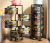 360-Degree Rotating Vegetable Rack Kitchen Floor Multi-Layer Multi-Functional round Storage Rack