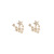 2021 New Studs Trendy Korean Temperament Long Rhinestone-Encrusted Tassel Earrings All-Matching Simple Pearl Earrings Earrings for Women