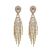 Face Slimming Rhinestone Earrings Women's Korean-Style Graceful Personality Silver Stud Earrings Pearl Pendant Tassel Long Zircon Earrings