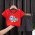 2021 Summer New Cotton Children's Short-Sleeved T-shirt Suit Korean Style Infants Baby Short-Sleeved Shorts Two-Piece Suit