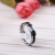 Non-Fading Tungsten Gold Men's Steel Ring Domineering Black Boys Ring Hip Hop Cool Index Finger Ring