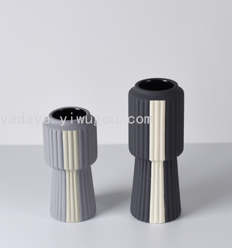 modern simple ceramic vase creative model room cafe flower shop flower show soft decoration home accessories
