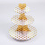 Party Supplies Three-Layer Gilding Cake Stand Disposable Dessert Table Creative Snacks Display Stand Tray Set