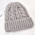 Hat Female Autumn and Winter Day Korean Fashion Twist Solid Color Woolen Hat Korean Fashionable Warm Sweet Cute Knitted Hat