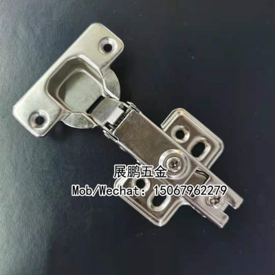 Buffer Hydraulic Cabinet Door Hinge Damping Door Hinge Hydraulic Damping Fixed Four-Hole Bottom Furniture Hardware