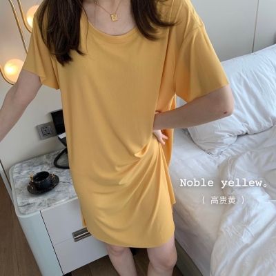 Cloth Small Nine Cold Dress 2021 Spring and Summer New Thread Cotton Drape Home Can Be Worn outside Casual Loose Long Dress