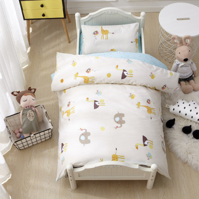 Kindergarten Set Quilt Three-Piece Cotton Bedding Children's Bed Set Nap Duvet Mattress Six-Piece Set with Core