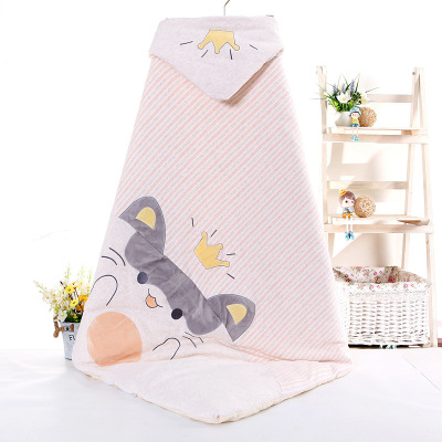 2020 Autumn and Winter New Thickened Detachable Baby Wrapping Blanket Cotton Newborn Swaddling Blanket Swaddling Sleeping Bag One Piece Dropshipping