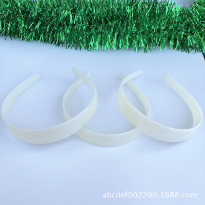 Factory Direct Sales Lengthened 30mm Flat Toothless Environmental Protection Plastic Headband Hairpin DIY Hair Accessories Semi-Finished ABS Material