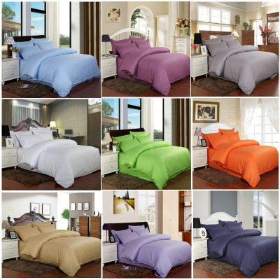 Cotton Four-Piece Hotel Three-Piece Cotton White Quilt Cover Bed Sheet Fitted Sheet Bedding Factory Direct Sales