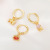 INS Popular Beach Style Girl Cute Earrings 18K Gold Accessories Undersea Small Animal Earrings Earrings