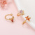 Cross-Border New Arrival Beach Style Ear Clip Ins Hot Sale Color Zirconium Ocean Series Non-Piercing Earrings Women