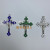 Electroplating Dripping Oil Cross Decoration Christian Catholic Orthodox Gift