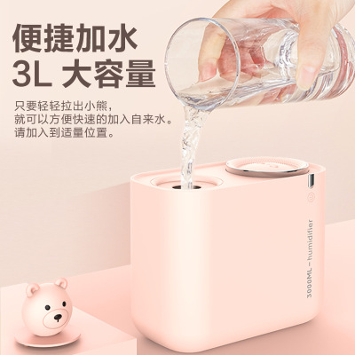 Creative New Cute Pet Double Nozzle Humidifier Large Capacity USB Mute Home Office Air Humidifier