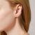 Cross-Border New Peach Heart Stud Earring 18K Gold Color Earrings Amazon Hot Sale Alphabet Letter Earrings Spot