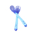 Baby Temperature-Sensitive Color-Changing Spork Anti-Scald Tableware Suit Baby Silicone Spoon Children Spoon Soft Head Solid Food Spoon