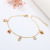 European and American New Bracelet Beach Style Marine Small Animal Bracelet 18K Gold Ins New Anklet