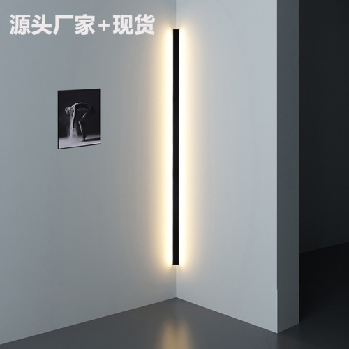 foreign trade dedicated led nordic minimalism strip light living room and hotel villa personalized creative corner wall light