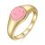 Cross-Border New Arrival Cute Smiling Face Ring Women's Simple Women's Brass 18K Gold Dripping Ring