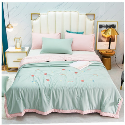 Summer New Tencel Modal Embroidery Embroidery Summer Quilt Fresh Tencel Summer Cooling Duvet Single Double Air Conditioner Quilt