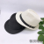 Summer Fashion Straw Hat Jazz Billycock High Quality Fabric Straw Belt Buckle Decoration Design Men's and Women's Hats