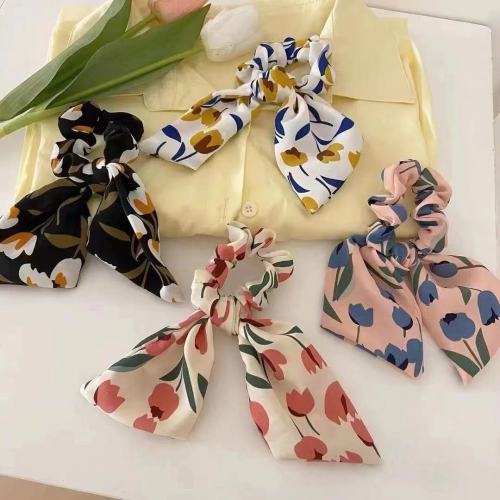 A113a Variety of Fashion Streamer Hair Tie Hair Accessories Headdress Hair Ring Hair Band Rubber Band Yiwu 2 Yuan Store