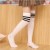 Girls' Stockings Summer Thin White Striped Velvet Stockings 61 Children's Dance Socks