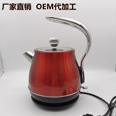 Retro Electric Kettle 304 Stainless Steel European-Style Household Mini Electric Kettle Office Hotel Hotel Percolator