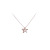 Japanese and Korean Micro Rhinestone Simple All-Match Rose Gold Plated Five-Pointed Star Pendant Fashion XINGX Girls Necklace Clavicle Chain