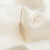 Super Mori Sweet Delicate Zirconium Diamond Leaves Ear Clip C- Shaped Ear Ring Non-Piercing Ear Clip Adjustable Earrings for Women