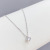 Cube Small Cube Zircon Necklace Japanese and Korean New Popular Internet Celebrity Same Style All-Matching Clavicle Chain Necklace Female Wholesale