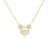 Electroplated Real Gold Mickey Headwear Necklace Women's Japanese and Korean Light Luxury Temperament Diamond-Embedded Smart Cartoon Little Mouse Clavicle Chain Jewelry