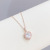 South Korea Dongdaemun Heart-Shaped Necklace Clavicle Special-Interest Design Ocean Heart Pendant Peach Heart Necklace Zircon Necklace for Women