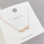 Korean Style Couple English Letter ILOVEYOU Love Pendant Necklace for Women Clavicle Chain Accessories All-Match Jewelry Wholesale