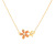 Micro Inlaid Zircon Flower Petals Necklace Japanese and Korean Temperamental All-Match Diamond-Embedded Simple Fresh Beautiful Ins Clavicle Chain for Women