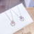 Korean New Simple And Versatile H Necklace Korean Style Graceful And Fashionable Micro Inlaid Zircon Full Diamond Letter Collarbone Necklace Women