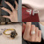 INS Fashion Ring Female Design Fashion Personalized Cold Style Index Finger Ring Cuff Bracelet Ornament Source Factory
