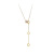 Korean Style Fashionable Small Waist Tassel Micro Full Diamond Necklace Women's All-Match Simple Fashion Short Necklace Live Broadcast Same Style Jewelry