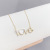 Japanese and Korean Fashion Simple Clavicle Chain 520 Valentine's Day Gift Opal Love Necklace Pendant Hand Jewelry Wholesale